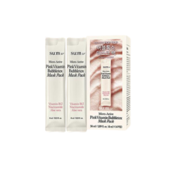 Витаминная пузырьковая маска Su:m37 Micro Active Pink Vitamin Bubble Tox Mask